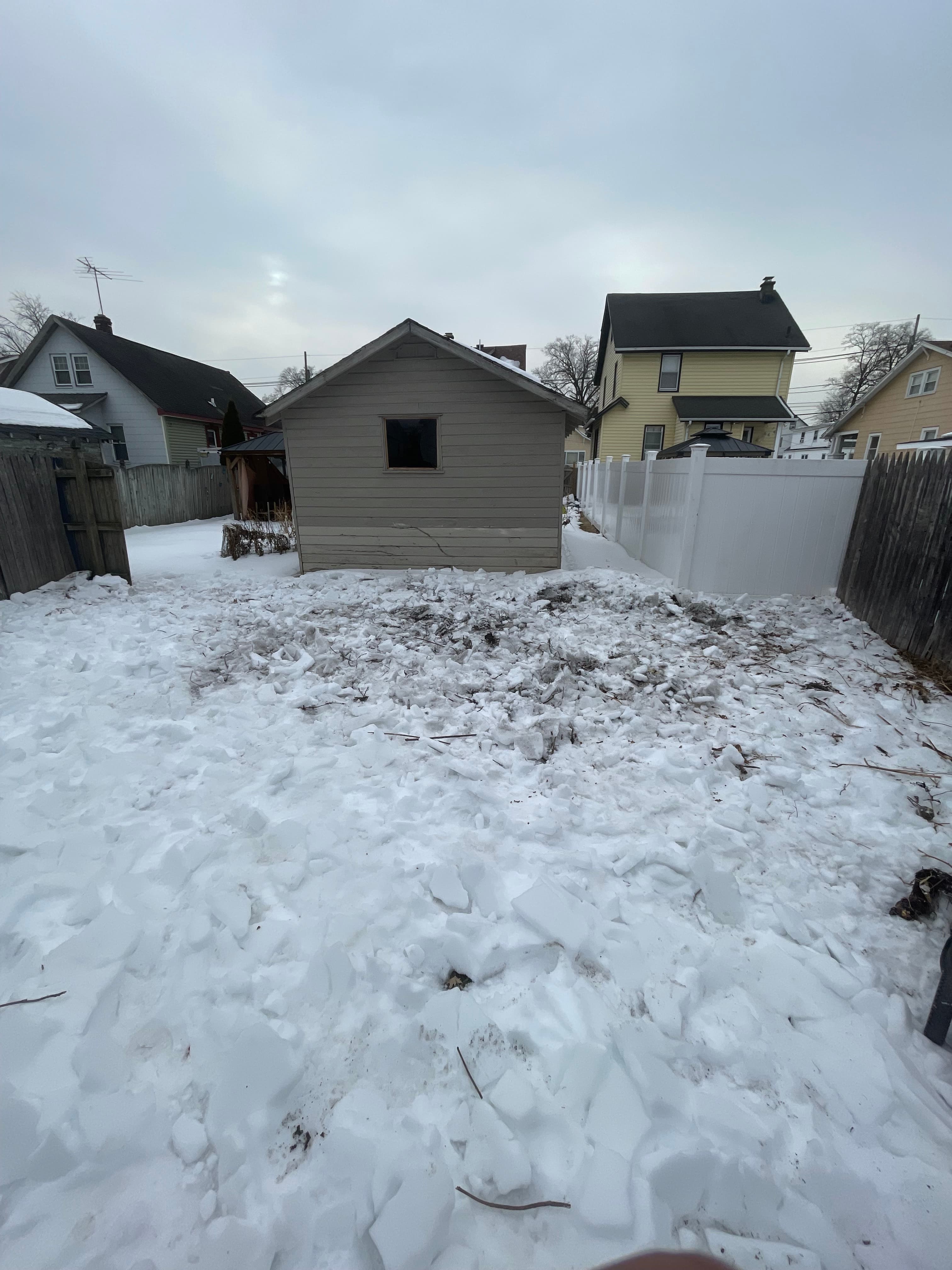 Fence demolition complete