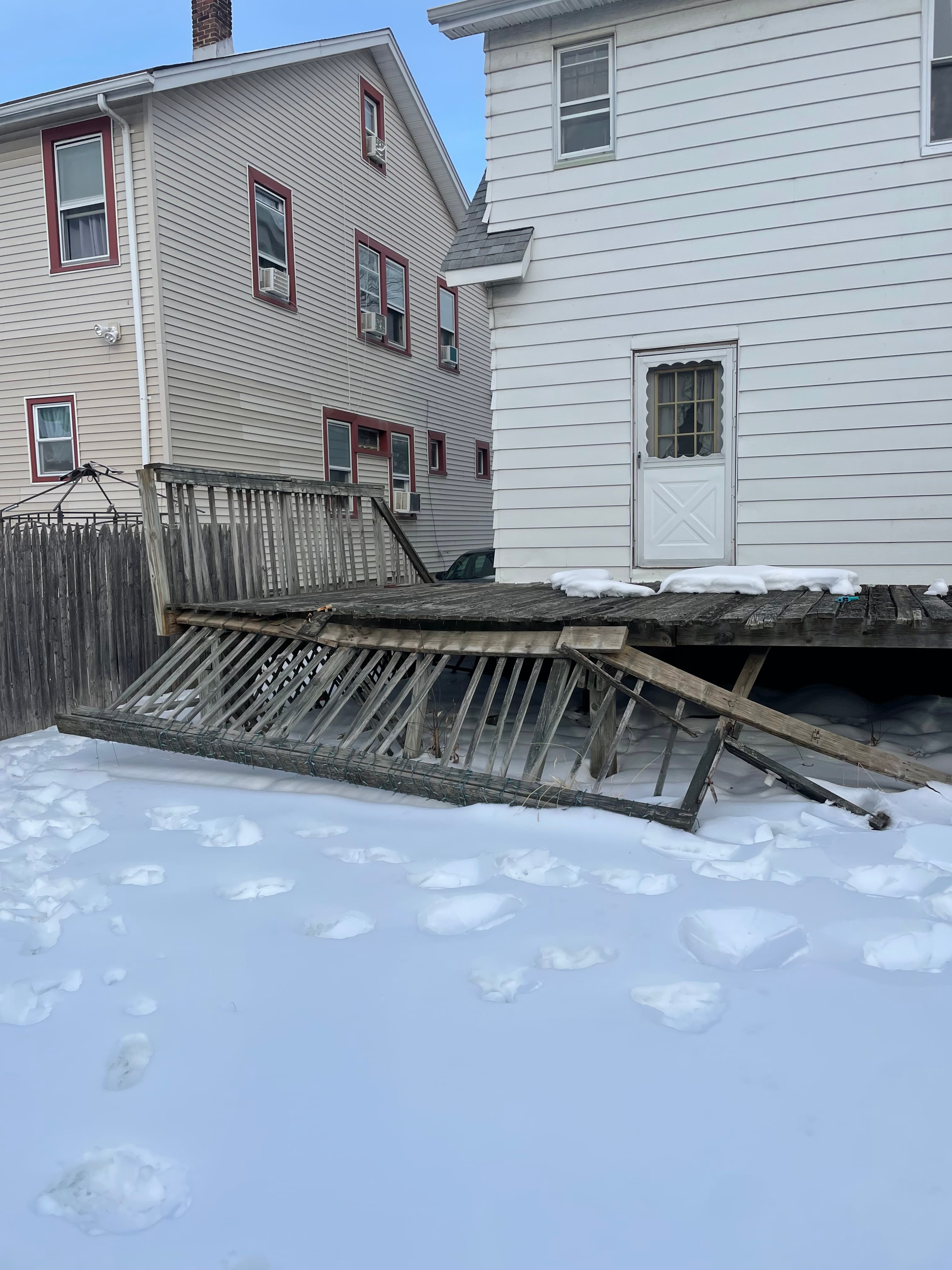 Deck before demolition
