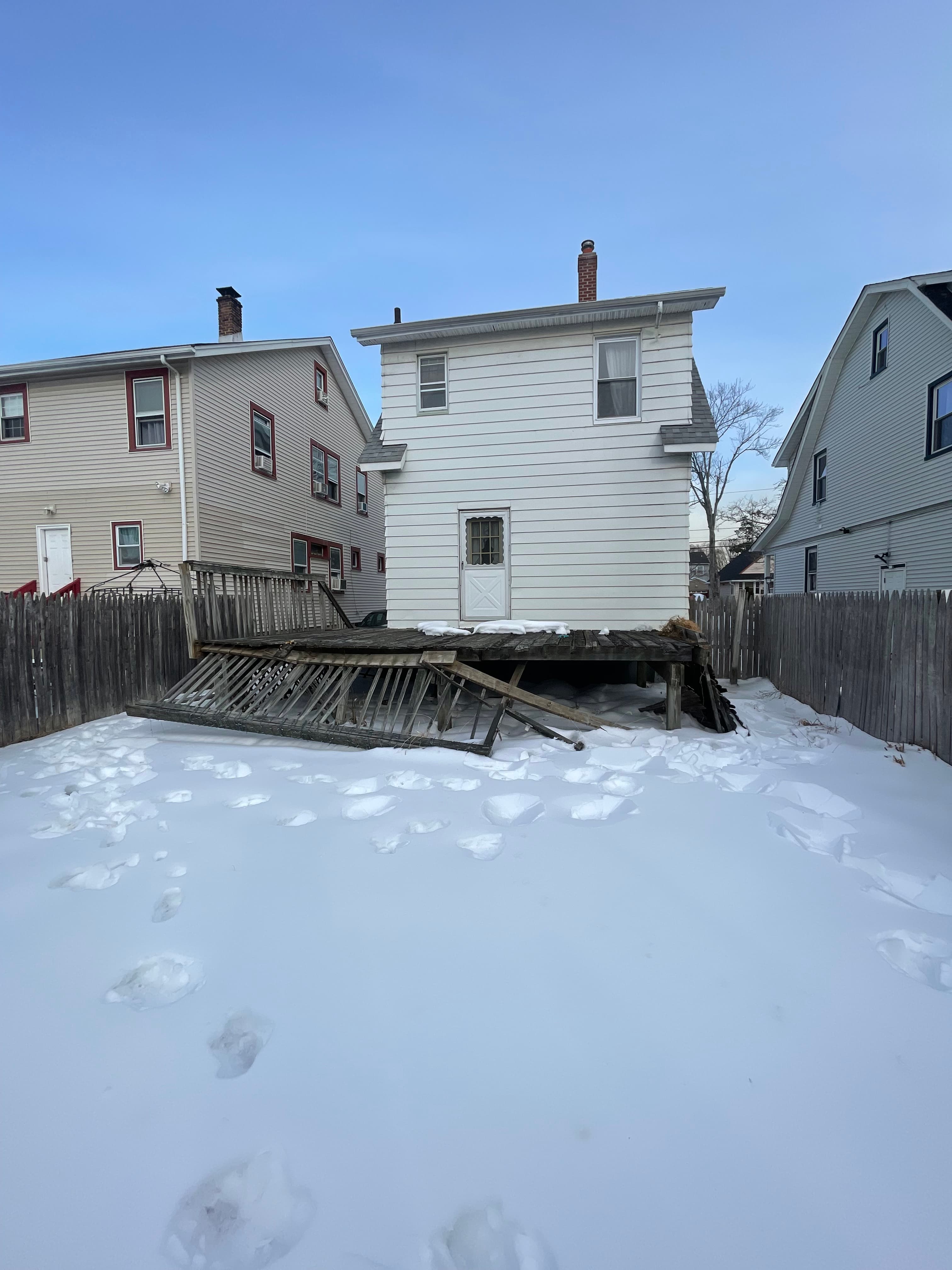 Deck before demolition
