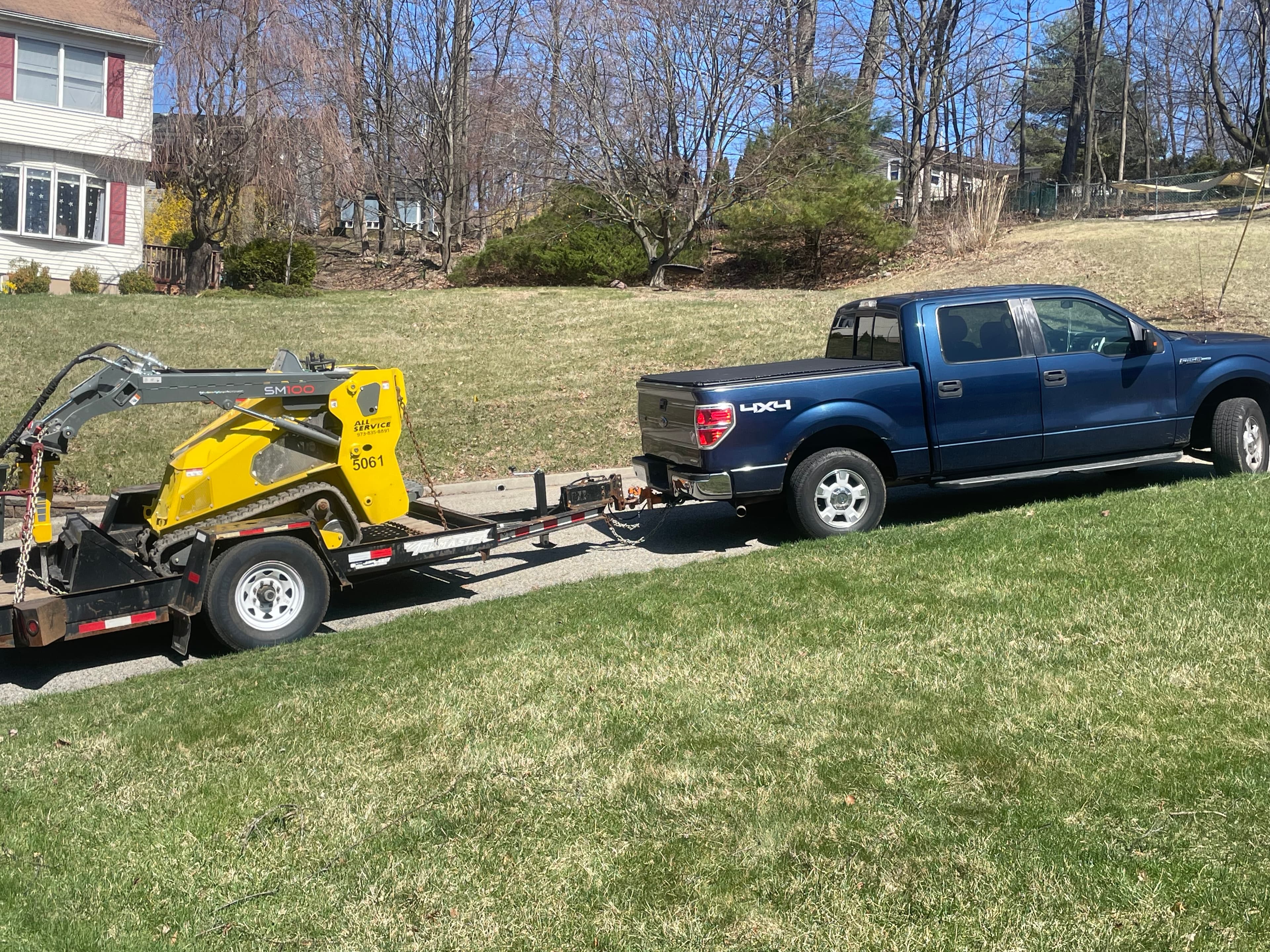 Demolition equipment on-site